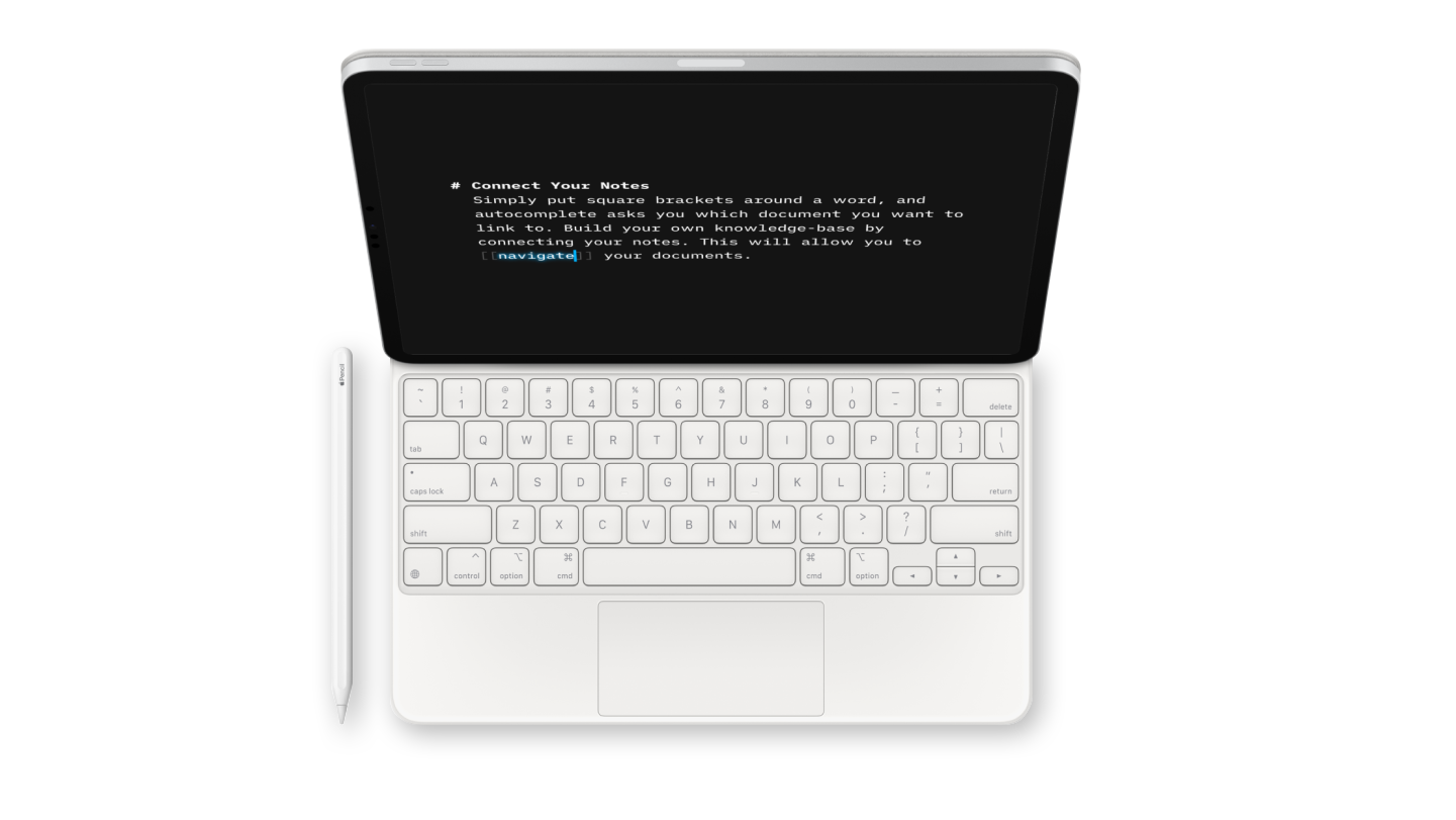 iA Writer 6 laser wikilink